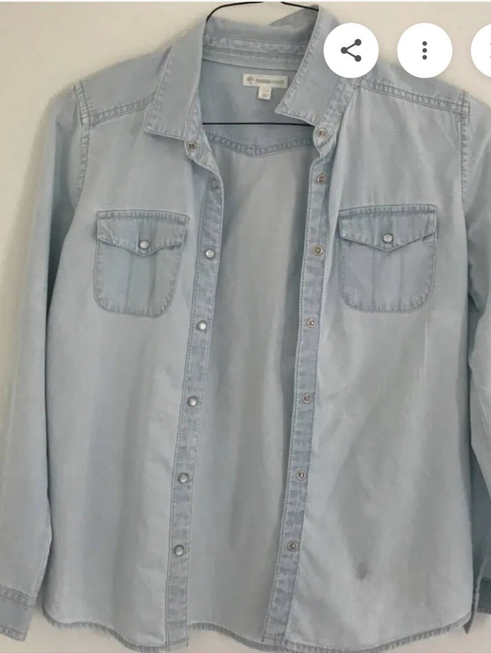 Tucker & Tate Kids Long Sleeve Button Down Western Chambray Shirt. Size L (14)